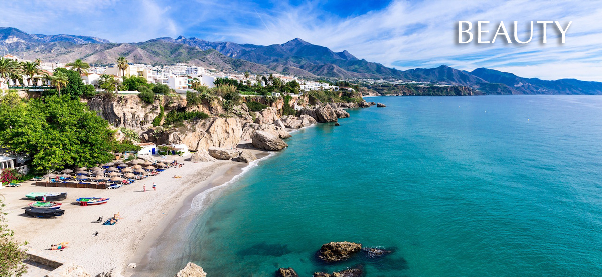 Nerja beach — turquoise coves east of Málaga