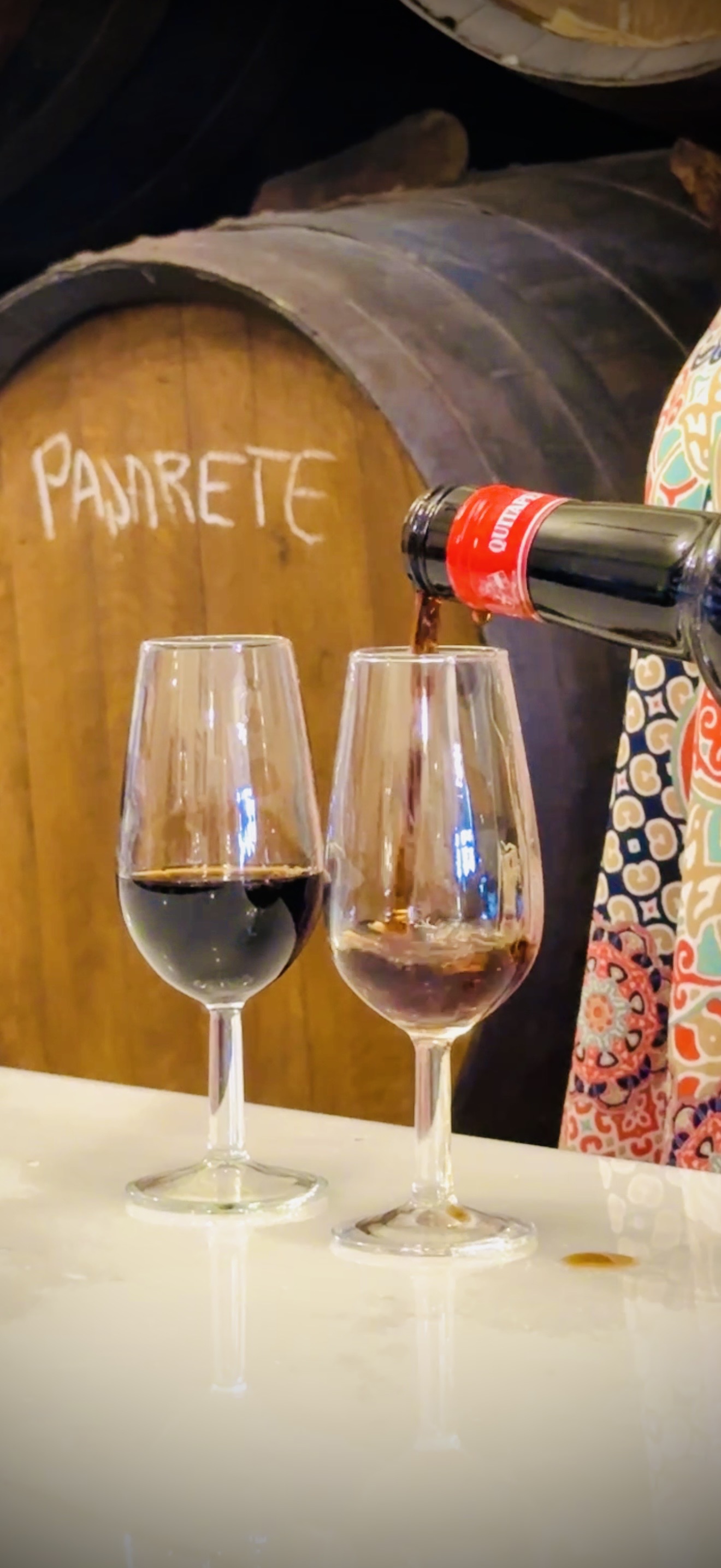Local wines and cheeses at La Tasca